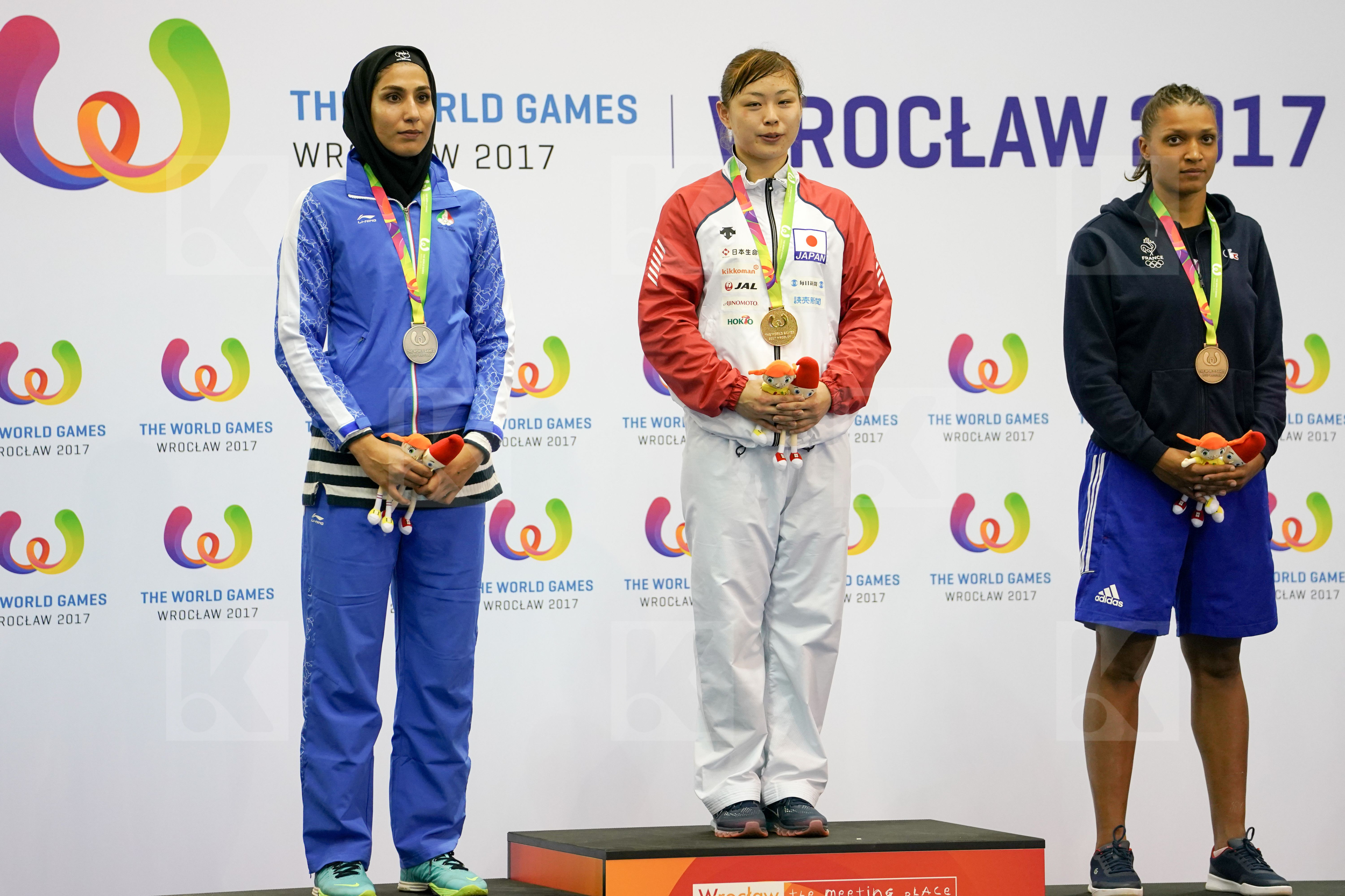 Abbasali Hamideh Female Kumite +68kg Florentin Anne Laure France Iran Islamic Republic of Japan Uekusa Ayumi